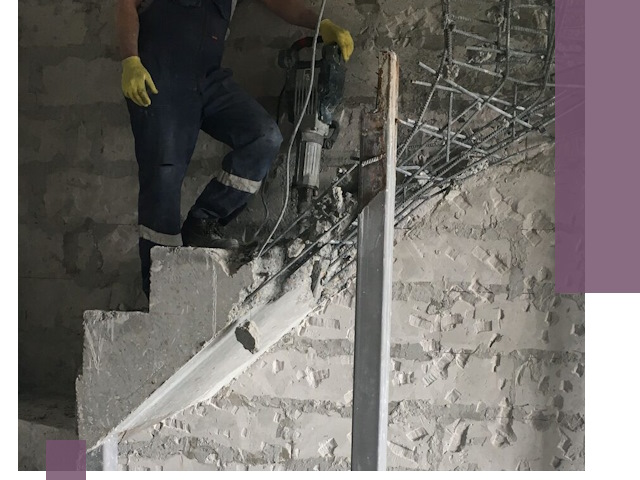 Демонтаж металлических и бетонных лестниц в Камне-на-Оби