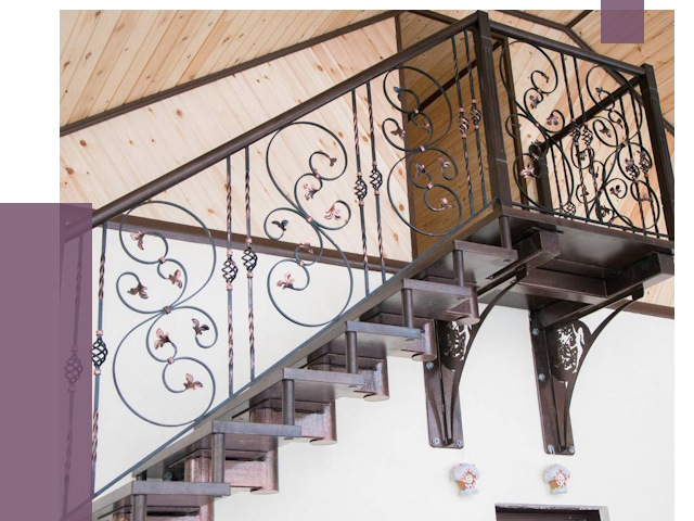 Кованые лестницы в Камне-на-Оби от 79170 руб. под ключ