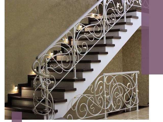 Кованые лестницы под ключ в Камне-на-Оби — изготовление и монтаж