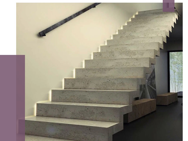 Облицовка бетонных лестниц в Камне-на-Оби от 4568 руб/м2 