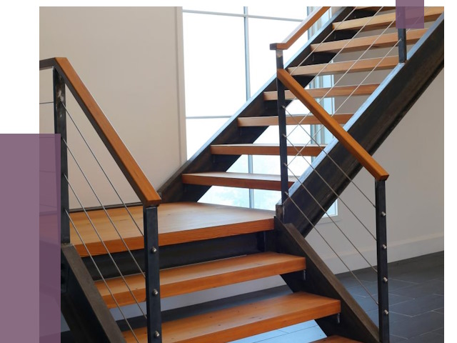 Изготовление лестниц на металлокаркасе в Камне-на-Оби от 18778 руб. | ПРОЛЁТ-Кно