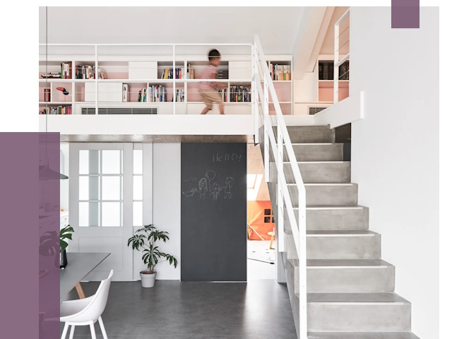 Лестницы для двухуровневой квартиры в Камне-на-Оби от 175088 руб. | ПРОЛЁТ-Кно