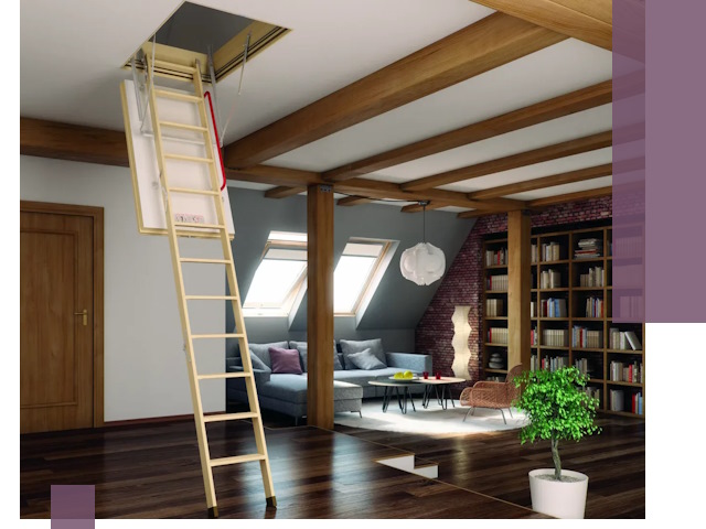 Чердачные лестницы под ключ в Камне-на-Оби: изготовление и монтаж