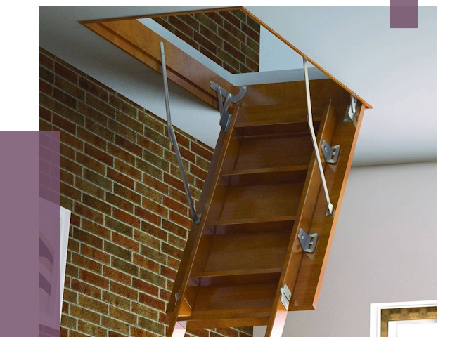 Установка чердачной лестницы в Камне-на-Оби от 7765 руб. | ПРОЛЁТ-Кно