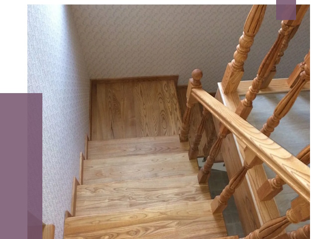 Сосновые лестницы в Камне-на-Оби под ключ от 8019 руб.  | ПРОЛЁТ-Кно