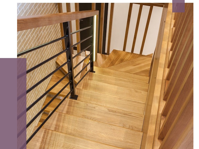 Лестницы из ясеня в Камне-на-Оби под ключ от 9947 руб. 