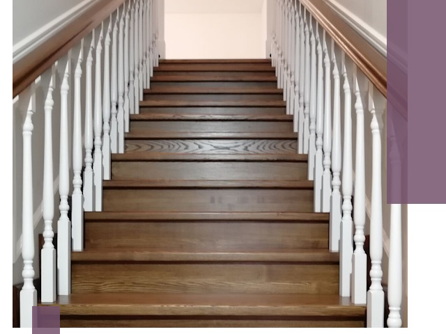 Лестницы из ясеня на заказ в Камне-на-Оби — изготовление и монтаж