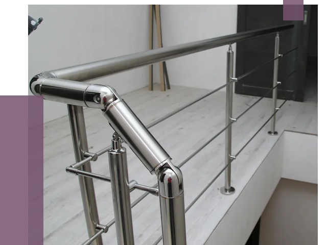 Перила из нержавеющей стали в Камне-на-Оби от 8932 руб. под ключ | ПРОЛЁТ-Кно