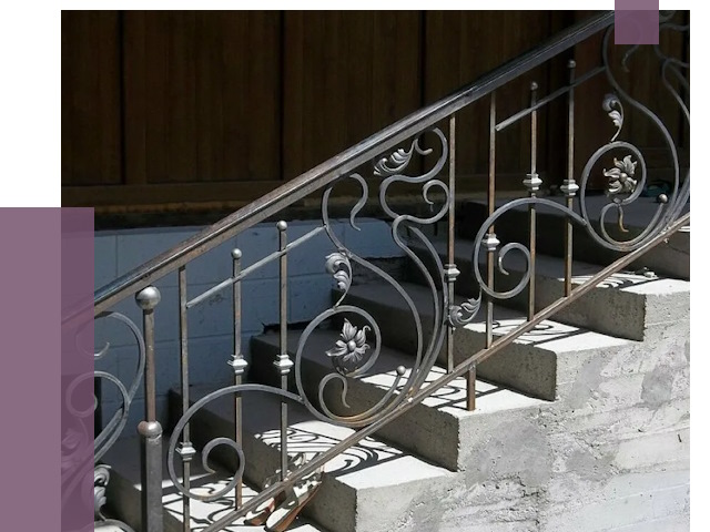 Кованые перила в Камне-на-Оби от 8628 руб. под ключ — качество от ПРОЛЁТ-Кно