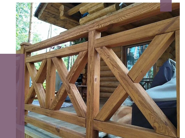 Деревянные перила под ключ в Камне-на-Оби от 7613 руб. 