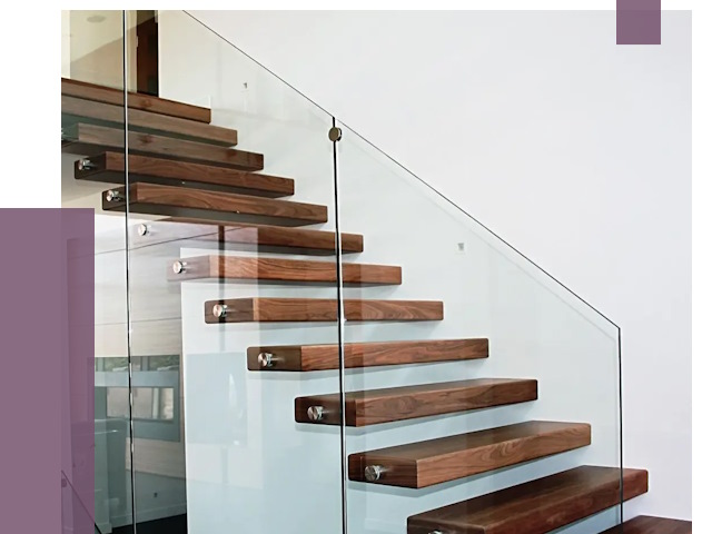 Стеклянные перила для лестницы в Камне-на-Оби от 14718 руб.