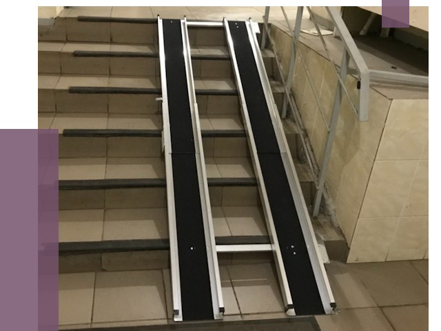 Установка пандуса в подъезд в Камне-на-Оби от 7917 руб. под ключ | ПРОЛЁТ-Кно