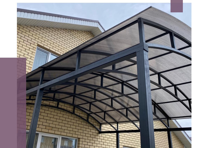 Монтаж козырьков в Камне-на-Оби от 11419 руб. | ПРОЛЁТ-Кно