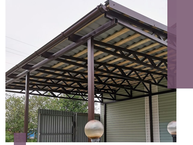 Навесы под ключ в Камне-на-Оби: изготовление, монтаж и гарантия