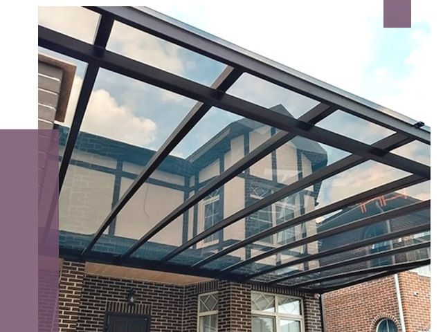 Навесы из поликарбоната в Камне-на-Оби от 8546 руб. под ключ — ПРОЛЁТ-Кно