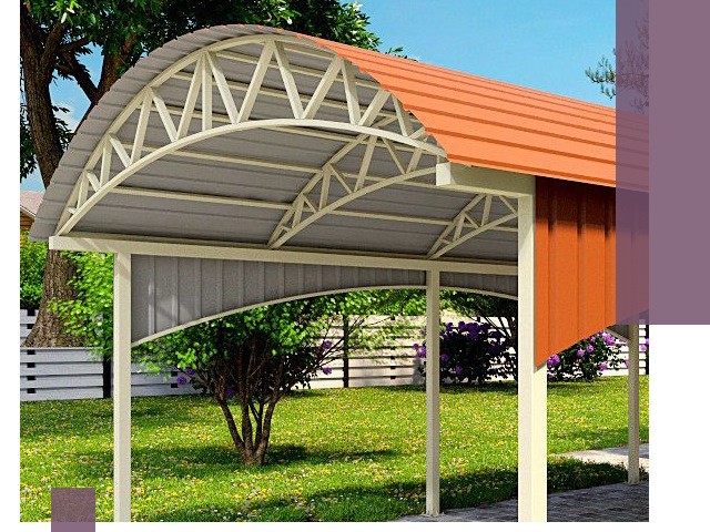 Навесы из профнастила под ключ в Камне-на-Оби — установка и монтаж