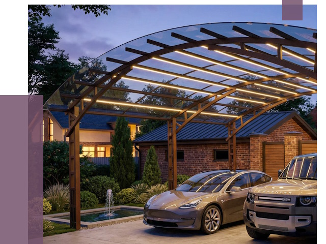 Металлические навесы в Камне-на-Оби от 12586 руб. под ключ — ПРОЛЁТ-Кно