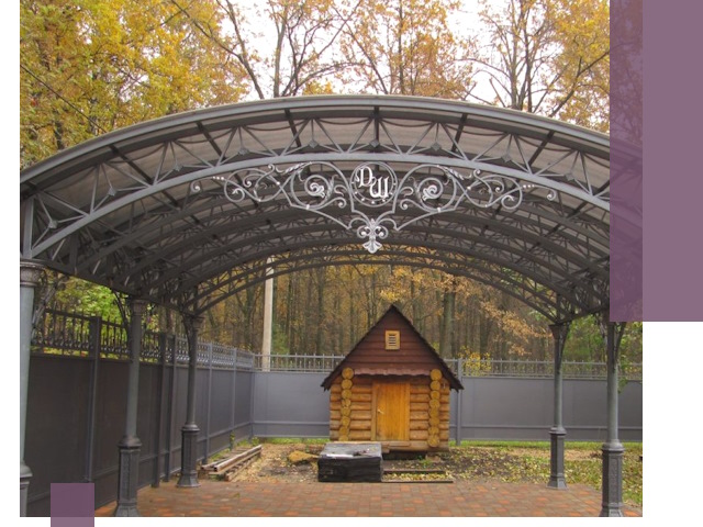 Кованые навесы премиум-класса под заказ в Камне-на-Оби