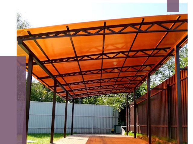 Односкатные навесы под ключ в Камне-на-Оби от 13043 руб. 