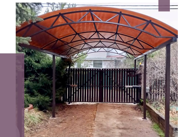 Арочные навесы в Камне-на-Оби от 12637 руб. — изготовление и монтаж | ПРОЛЁТ-Кно