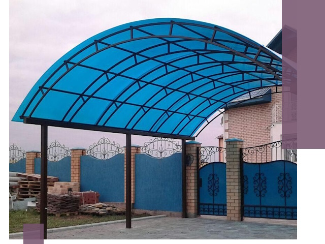 Арочные навесы под ключ в Камне-на-Оби — изготовление и монтаж