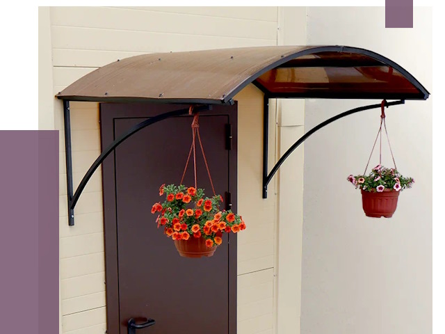 Козырьки над входом в Камне-на-Оби от 14718 руб.  | ПРОЛЁТ-Кно