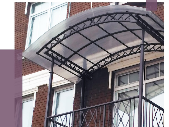 Козырьки над балконом в Камне-на-Оби от 8577 руб. | ПРОЛЁТ-Кно