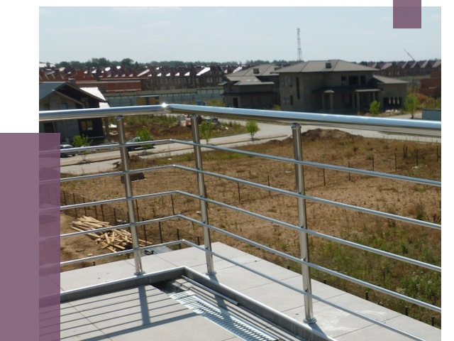 Парапеты из нержавеющей стали в Камне-на-Оби от 7917 руб. за м² | ПРОЛЁТ-Кно